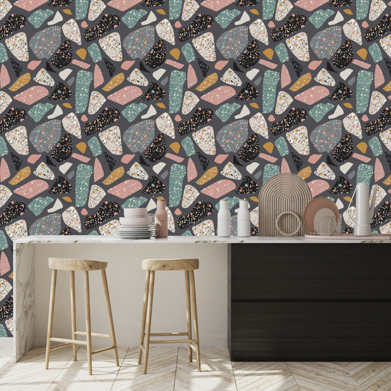 Panneau de papier peint Rahoz, L 18,75 po x l 25 po, Vinyle