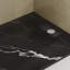 Receveur de douche rectangulaire extra-plat OVE Lenora 152,4 cm x 91,4 cm avec bonde latérale dissimulé, noir Carrara-136146639