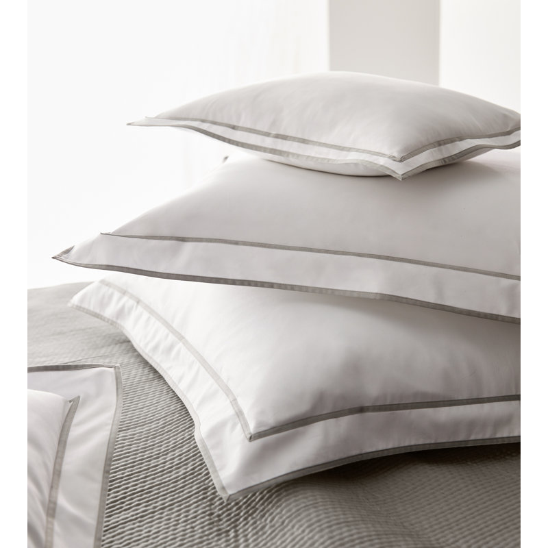 Standard Queen Cotton Sham with Trim Border