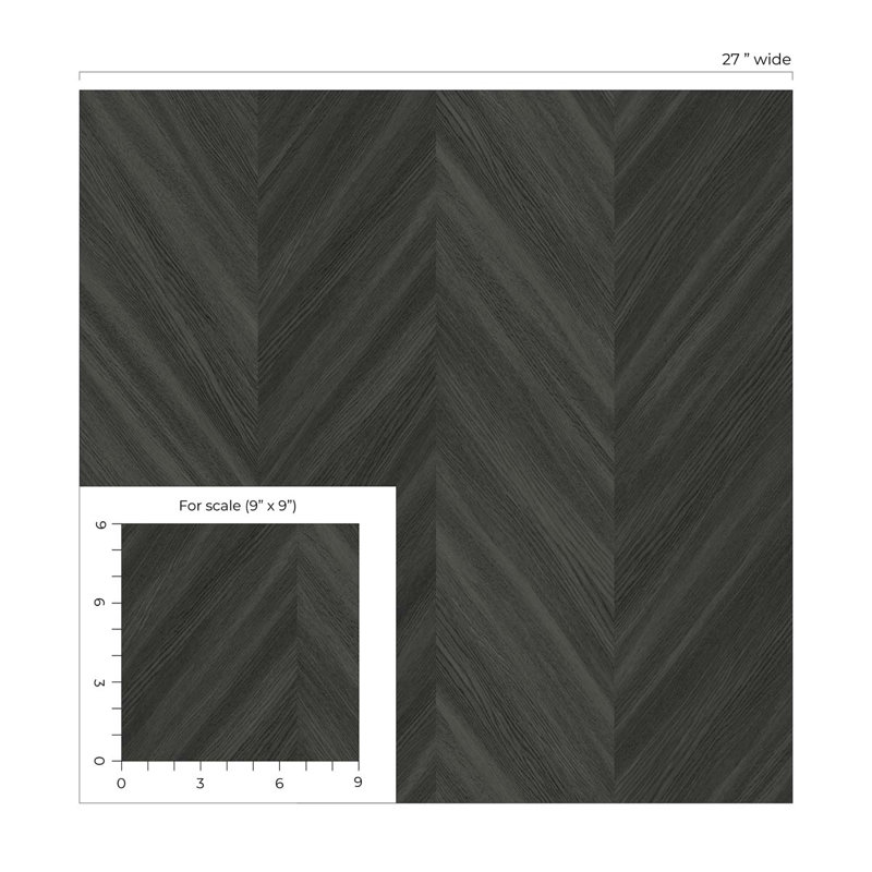 2'3" L x 27" W 3D Embossed Wallpaper Roll, Apex
