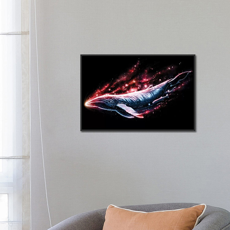« voyager », impression sur toile, H 18 po x l 26 po x P 1,5 po, Toile encadrée noire, Pas de tapis