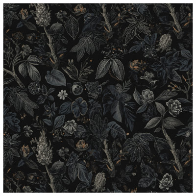 Édredon à motif floral botanique