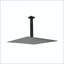 Pomme de douche 16 po noir mat