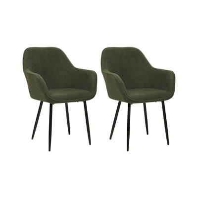 Adgie 48cm H Polyester Blend Upholstered Metal Spindle Side Chair