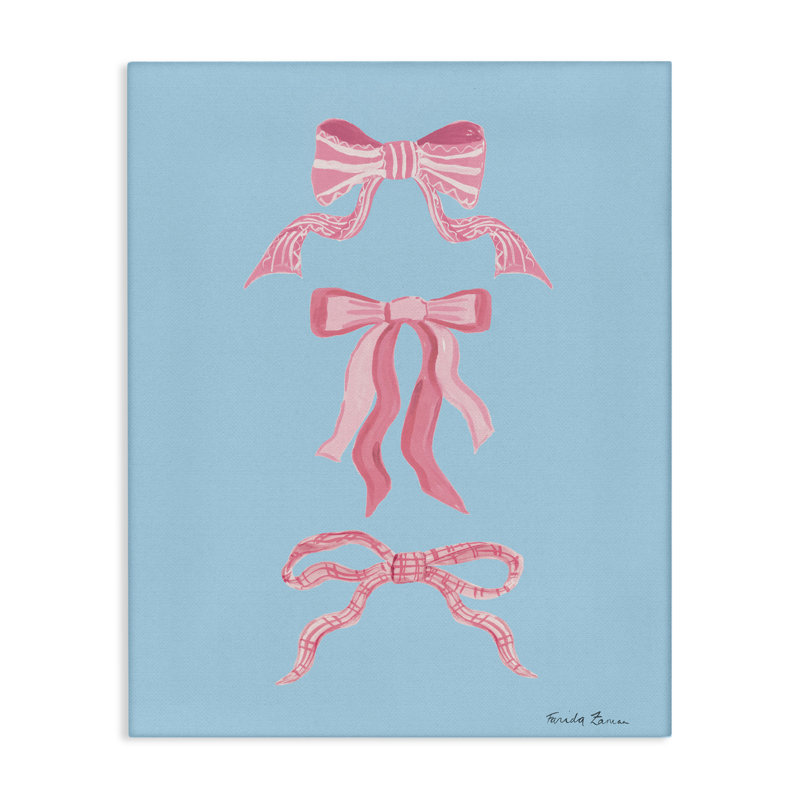 Jolis arcs sur toile bleue, design par Farida Zaman, H 20 po x l 16 po