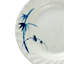 Assiette plate à rebord incurvé en bambou 10,5 po