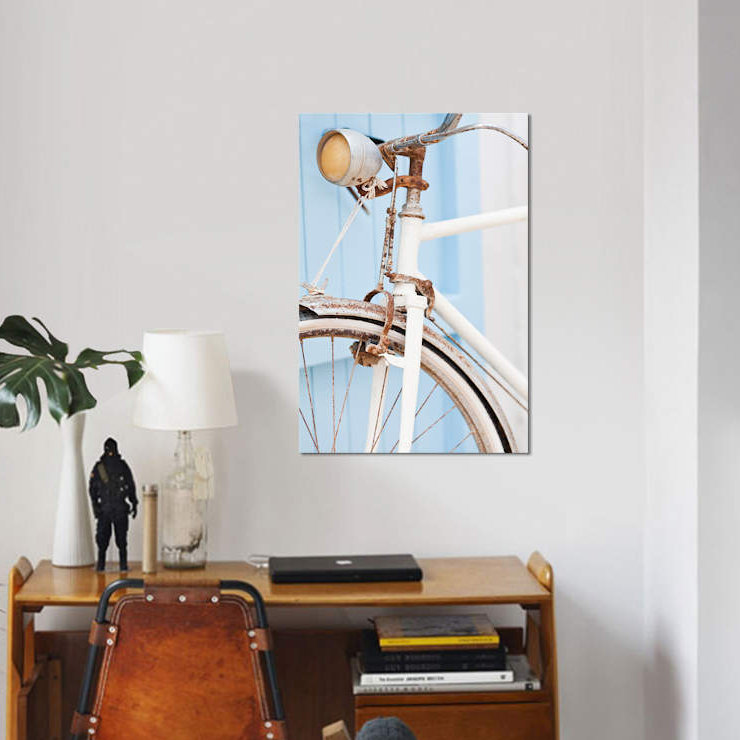 «Rusty Bicycle», reproduction de photo sur toile, H 18 po x l 12 po x P 1,5 po, Toile tendue, Pas de tapis