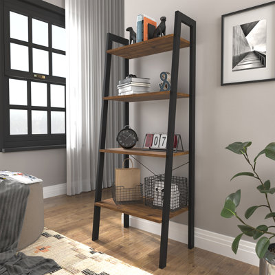 Ealing 137.5cm H x 56.2cm W Ladder Bookcase