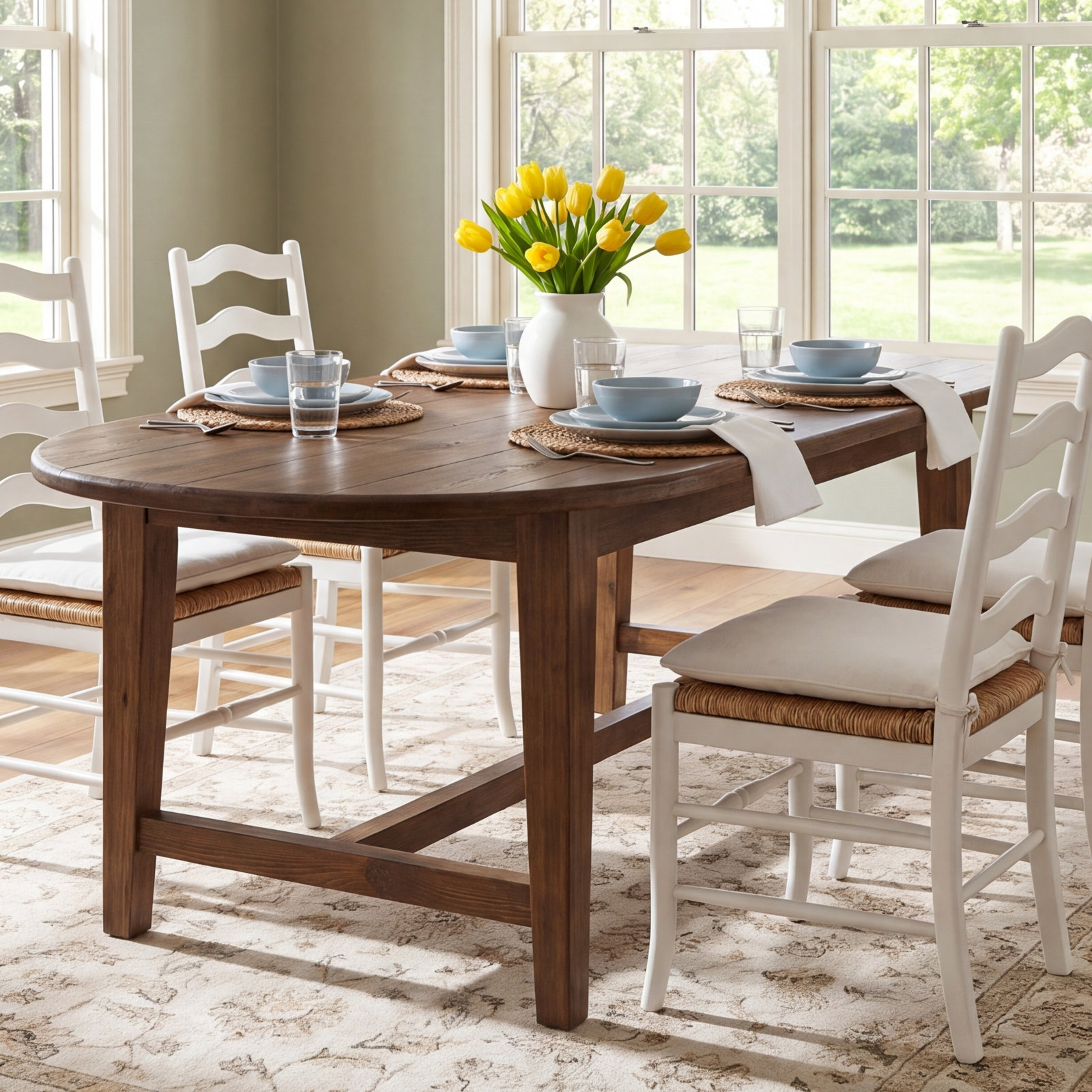 Eliska Pine Dining Table, 30" H x 87" L x 35.5" W, Honey Pine
