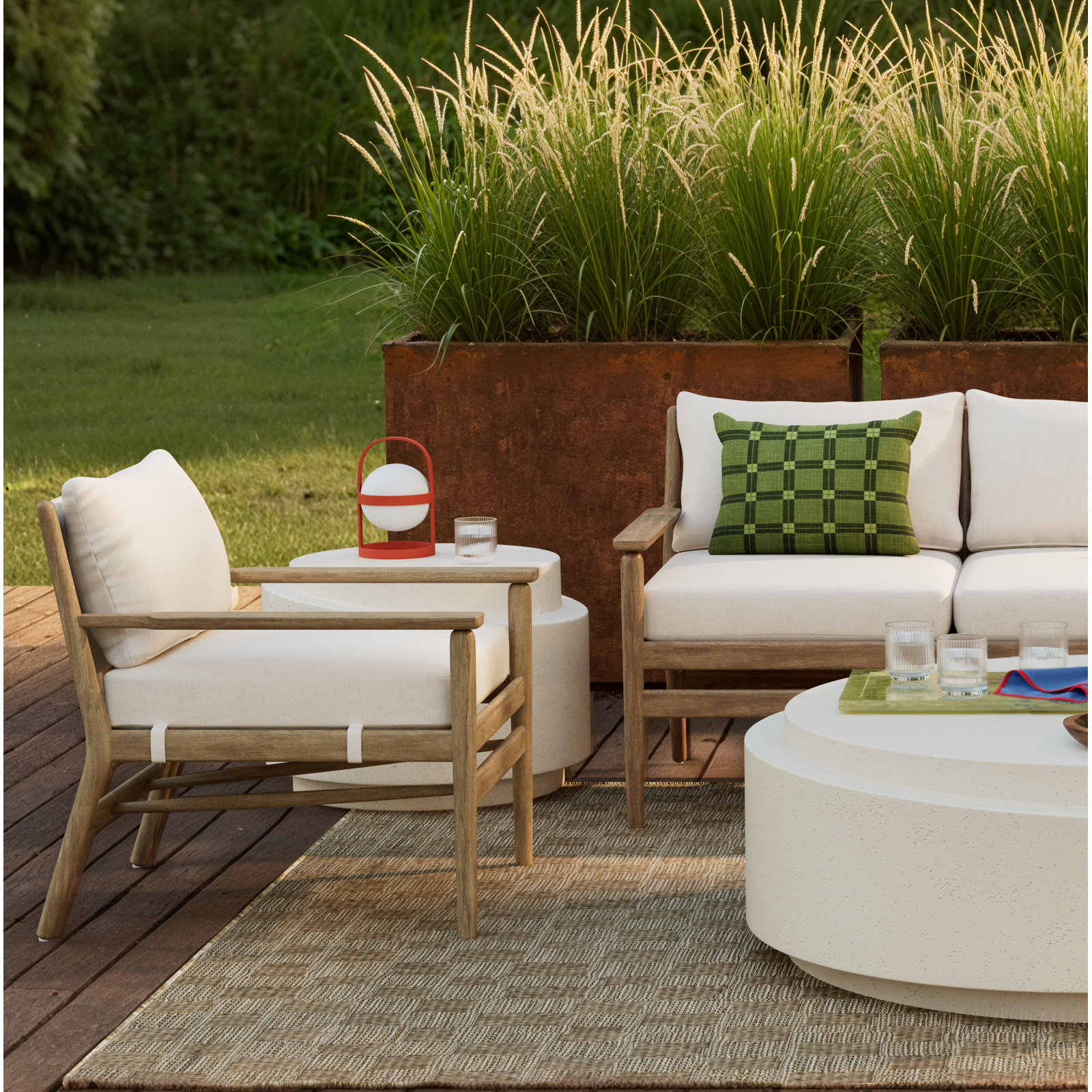 Baltzer Eucalyptus Outdoor Lounge Chair