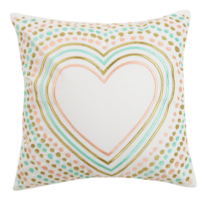  Coussin en coton Full Hearts