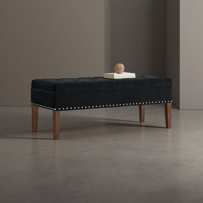 Banc capitonné avec rangement