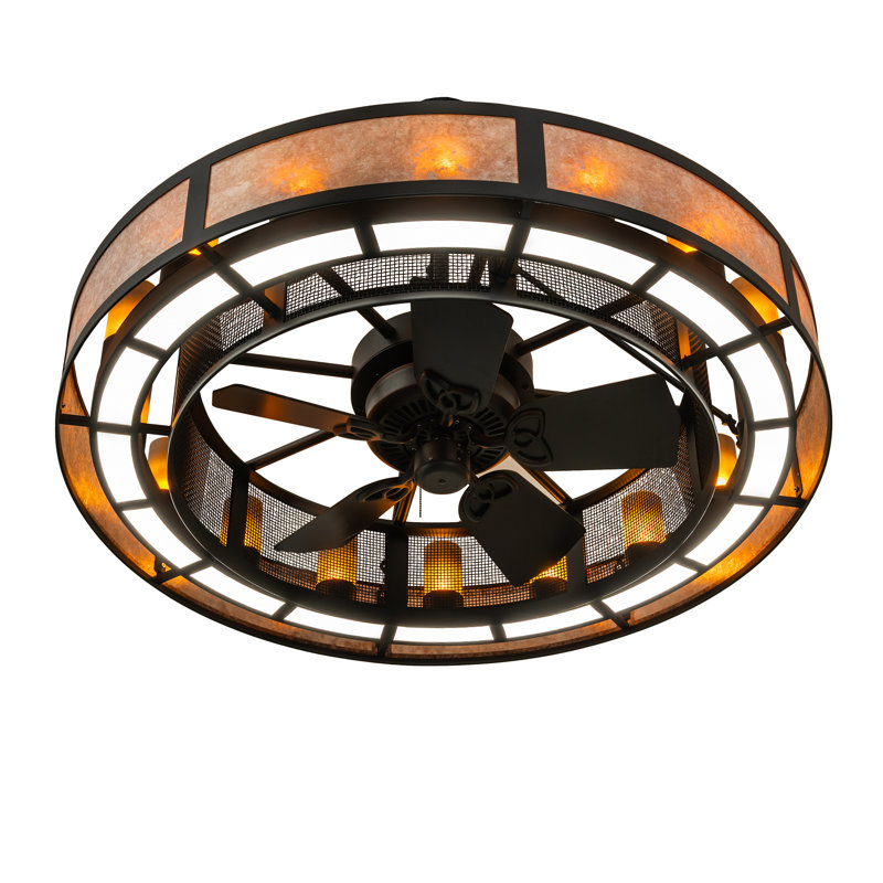 Largeur 48 po Smythe Craftsman Chandel-Air, 16, Ambre, Noir solaire