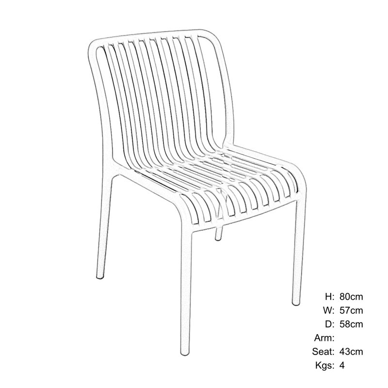 Stacking Patio Dining Side Chair