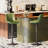 Swivel Upholstered Adjustable Height Counter Stool with Metal Frame-97865836
