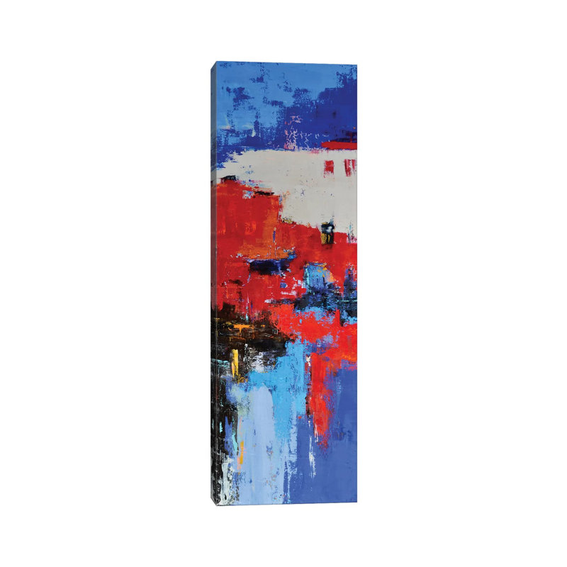 Abstract #10 by Olena Bogatska - Wrapped Canvas Panoramic Painting, 30.48 cm H x 91.44 cm W x 1.91 cm D