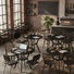 4 pièces 31,49 pouces table basse ronde avec table de rangement pour 2 ou 3 tablettes