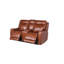 Causeuse inclinable à accoudoirs carrés en cuir 72,5 po Aoosaf-1296773318