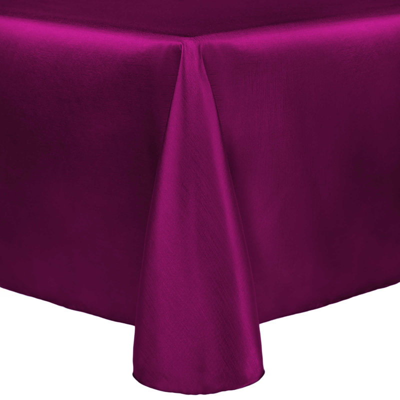 Ultimate Textile -10 Pack- Reversible Shantung Satin - Majestic 60 X 102-Inch Oval Tablecloth, Camel Light Brown, 60" x 102"