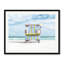 Miami Lifeguard Chair Print by Richard Silver-71200047-71200046