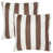 Chocolate/White Striped selected