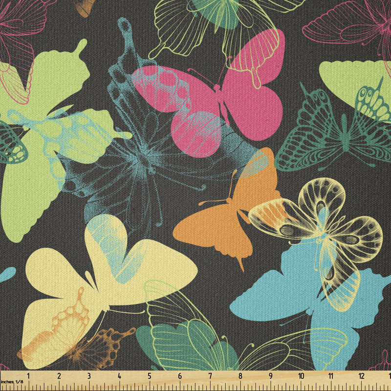 Crystalmarie Colourful Butterfly Multi-Purpose Fabric