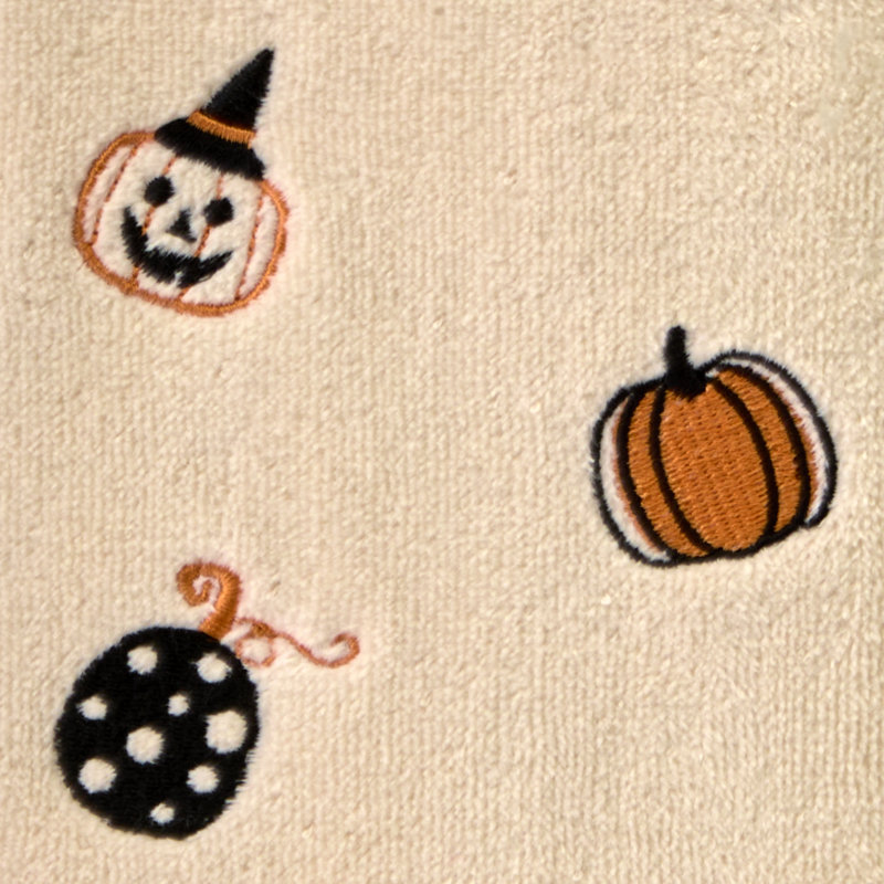 TOSSED PUMPKINS EMB HAND-TAUPE
