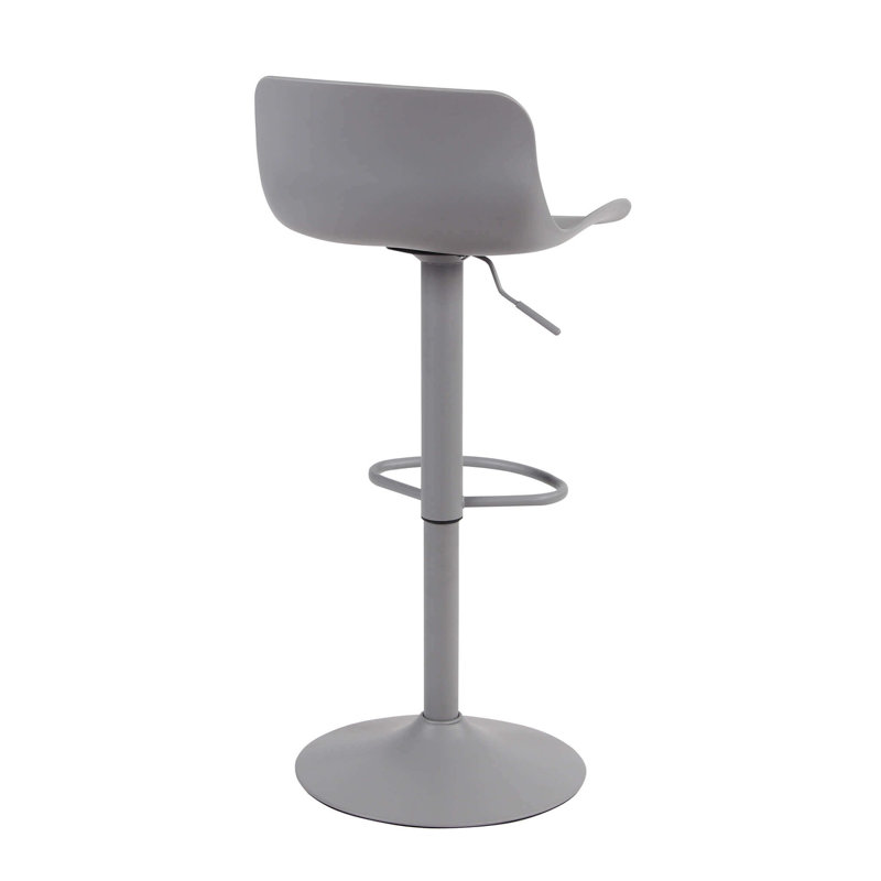 Khyree Swivel Adjustable Height Counter Stool, Grey