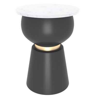 Leeonna Iron Top End Table