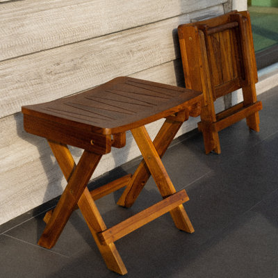 Brilliana 18 in. W Teak Shower Bench