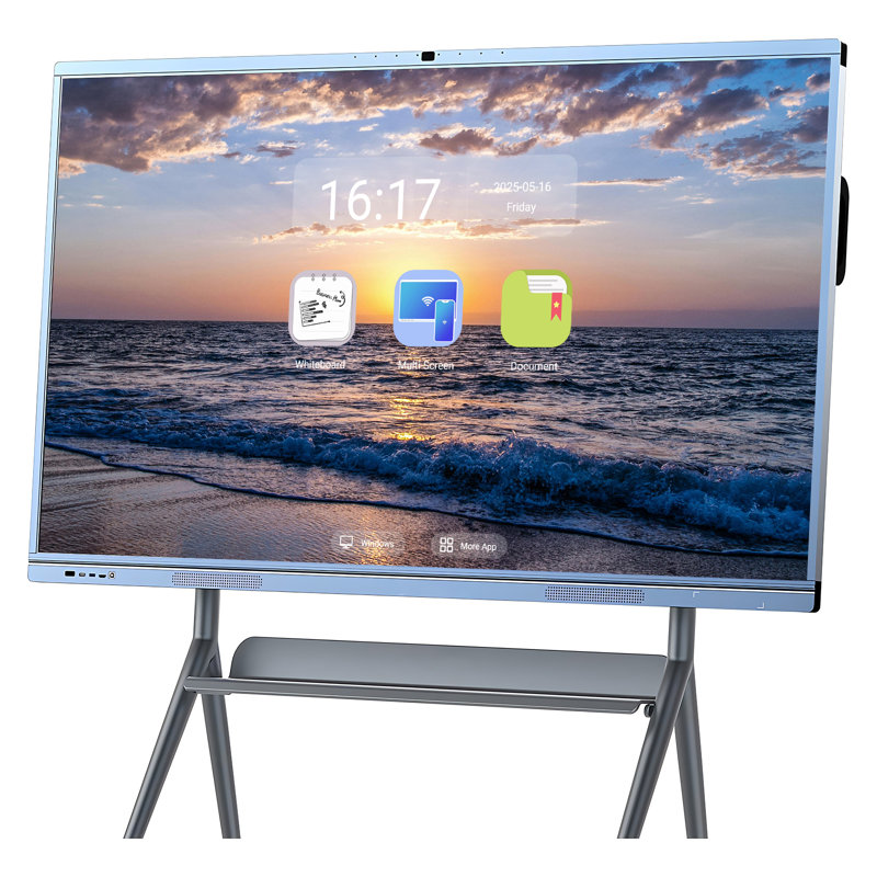 JYXCN 4K Smart Board, tableau blanc interactif, ordinateur à écran tactile tout-en-un avec système double et partage de nuage Tableau blanc numérique pour la salle de classe, le bureau et les présentations?