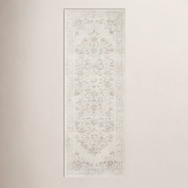Rifle Paper Co. x Loloi Courtyard CloudPile, Tapis de couloir 2 pi 6 po x 9 pi 6 po