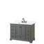 Ensemble de meuble-lavabo simple autoportant 48 po avec plateau en quartz Deborah-92725629-92725631-92725630