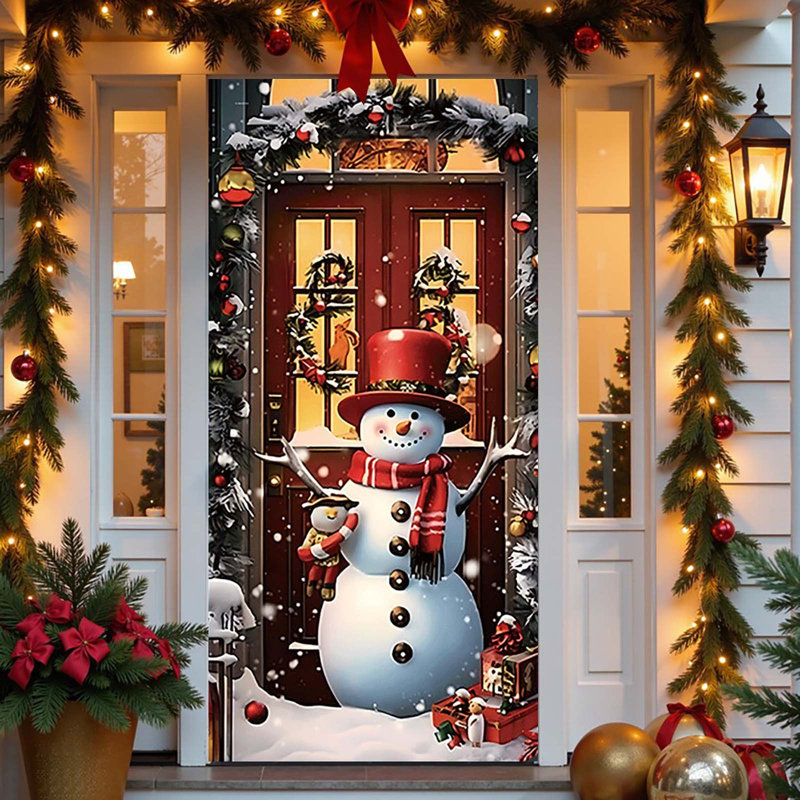 Couvercle de porte de Noël kbndieu, D