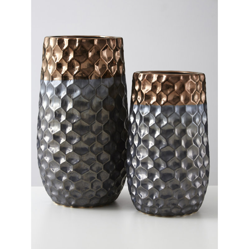 Alfonso Ceramic Table Vase, 37cm H x 21cm W x 21cm D