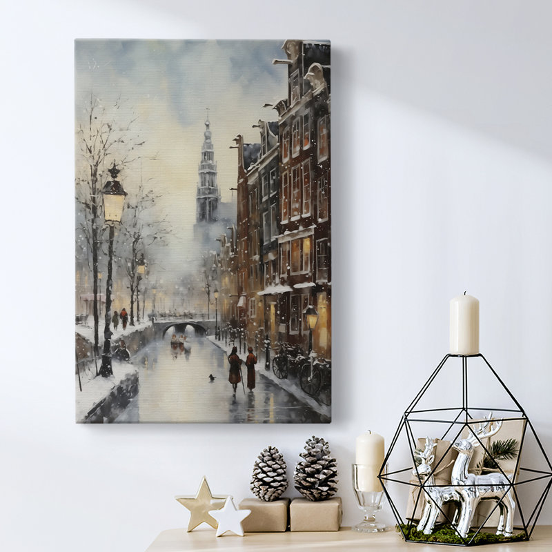 Art des Fêtes de Noël - Toile tendue avec châssis DLxx, H 60 po x l 40 po