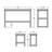 Anakarina 2 - Person Patio Dining Set with Rectangular Table-835751359