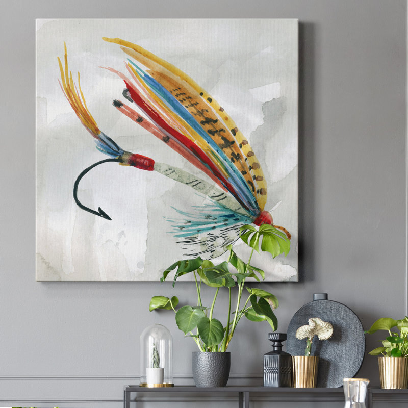 Fly Hook I - reproduction sur toile tendue, H 32 po x l 32 po x P 1 po