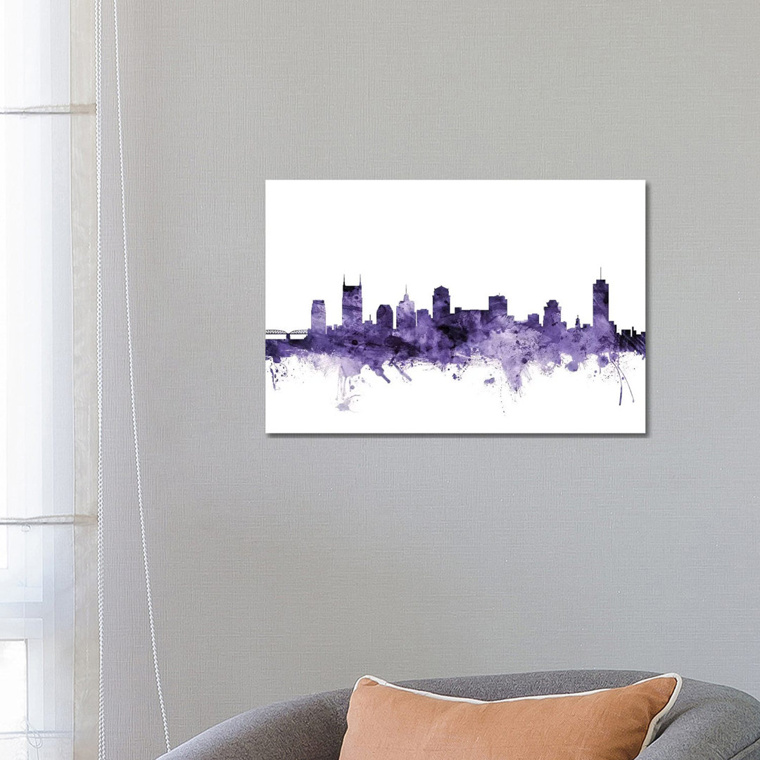 Nashville, Tennessee Skyline by Michael Tompsett - Wrapped Canvas Gallery-Wrapped Canvas Giclée