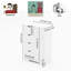 Armoire de rangement avec 4 tiroirs et 2 tablettes réglables, armoire d'appoint peu encombrante