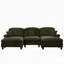 Élégant canapé Mid-Century 3 places avec 2 repose-pieds-1107789611-1107789610