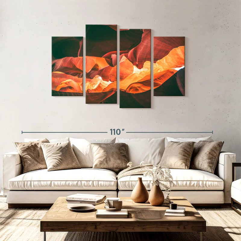 Abstract Landscape Canyon, 48" H x 75" W