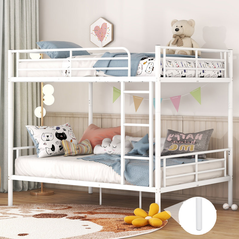Alasia Kids Full Over Full Bunk Bed, White