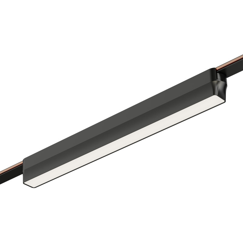 Tête de rail à DEL continuum, H 1,5 po x l 1 po x P 13,5 po, Noir