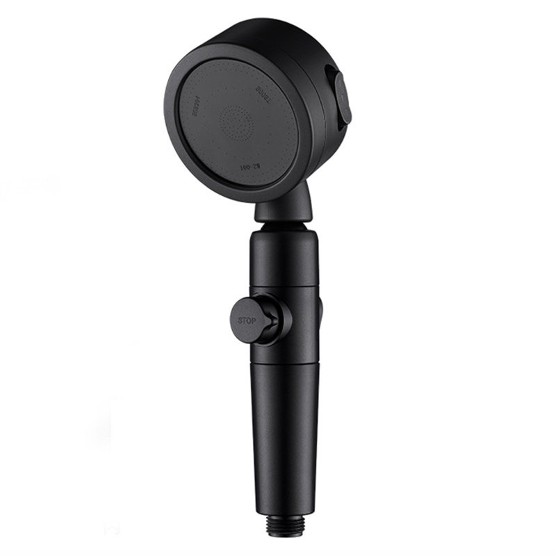 Pomme de douche haute pression 3 modes Buse pour économiser l'eau, Black