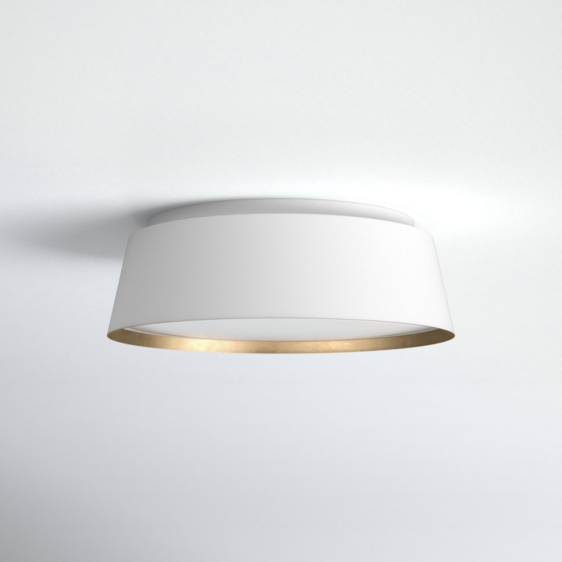 Adriatic Glass Flush Mount, Matte White