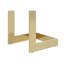Naswith 130cm Glass Top Console Table