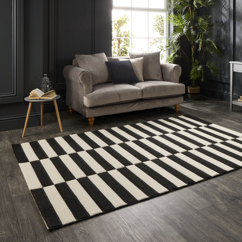 Geometric Machine Made 100% Polypropylene Area Rug, Rectangle 120 x 170 cm