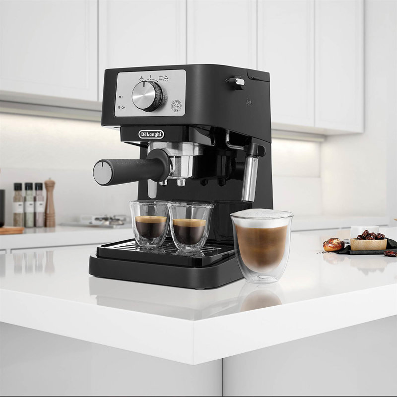 De'longhi Stilosa Manual Coffee Machine, Black
