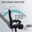 Chaise de bureau haut dossier en lin-295238663